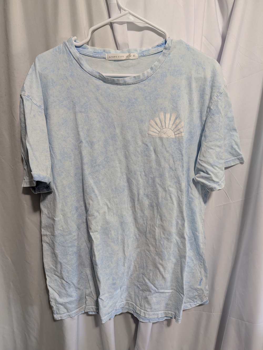Altar'd State Pale Blue Here Comes The Sun Graphic Short Sleeve Tee